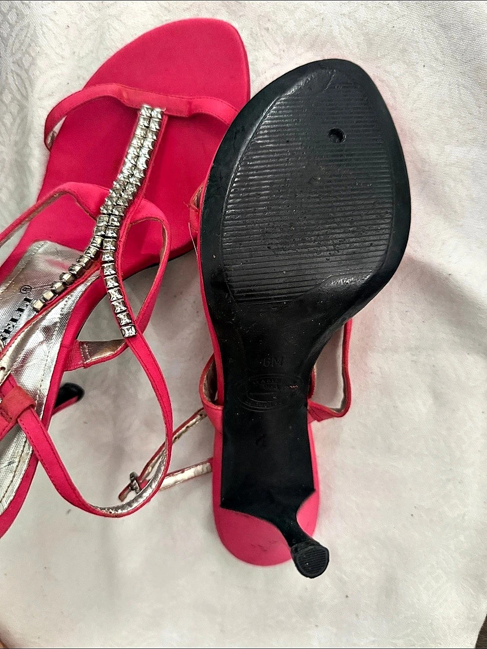 A. Marinelli Rhinestone Heels in Pink - Picture 2 of 2